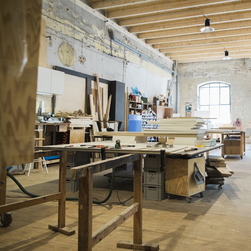 Handmade industrial tables